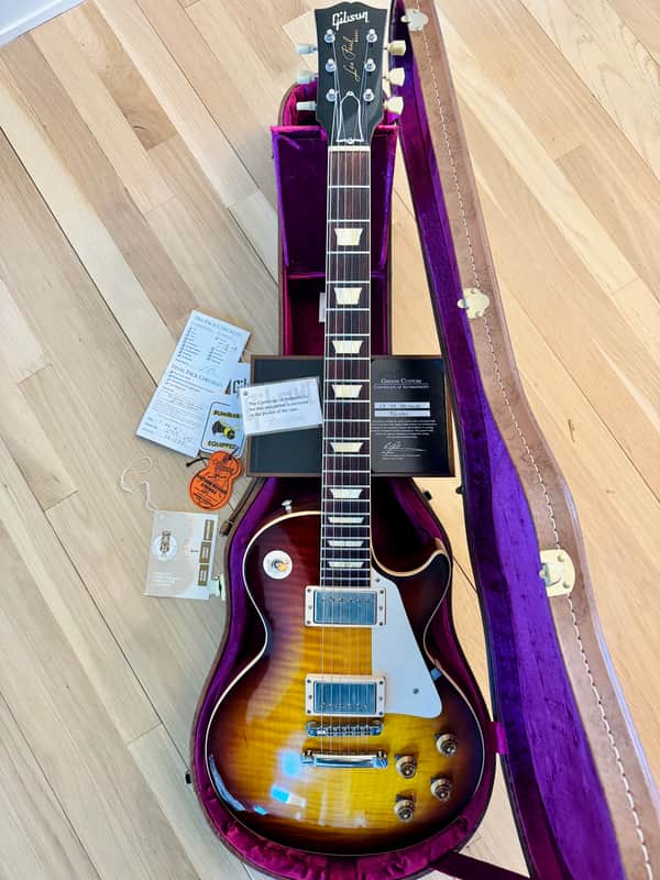 Gibson Les Paul Custom Shop 1959 Reissue VOS 2012 - Dealer Select Top Dark Burst image 1