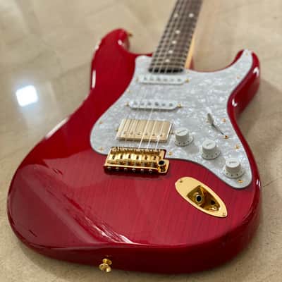 Tokai AST-118SH-GH SR/R Goldstar Sound HSS Limited Edition in Seethru Red with Gold Hardware S/N 200555 weight 3.4 KG image 3