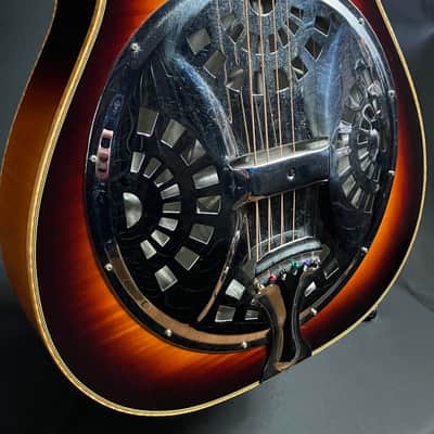 Tyler Mountain Square Neck Resonator Guitar Flamed Vintage Sunburst Finish image 6