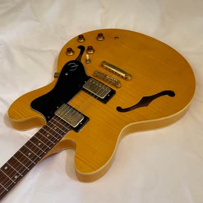 Vintage 2000 Epiphone Dot Deluxe Limited Edition Flame Top - Made in Korea (MIK) - Natural - Free Pro Setup image 6