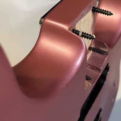 2018 Charvel Mexico Pro Mod 2H Satin Pink Guitar Body Floyd Ready image 17