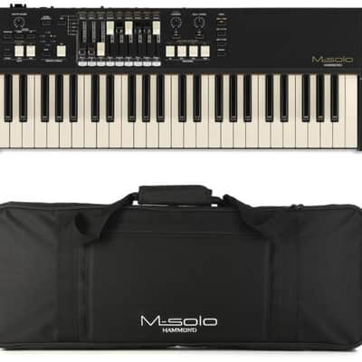 Hammond M-Solo Portable Organ with Gig Bag - Black image 1