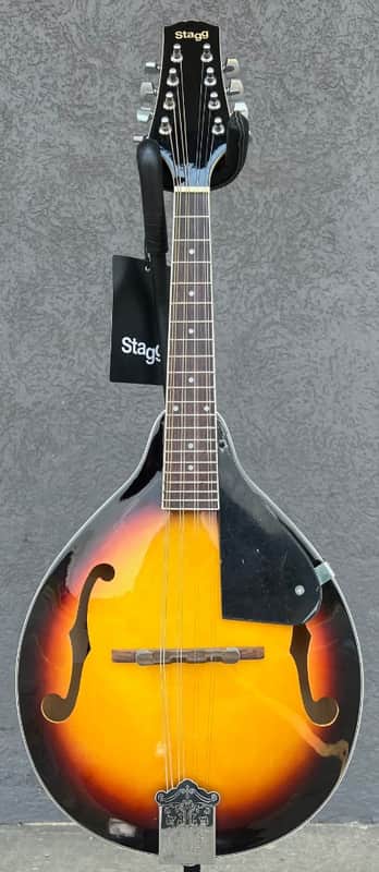 Quality "A" Style Violinburst Finish Bluegrass Mandolin - Stagg Model M20 - Demo image 1