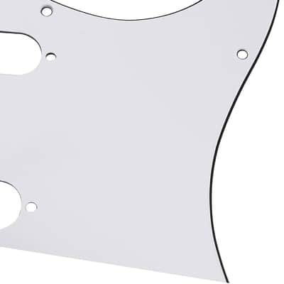 11 Hole HSS Pickguard Guitar Scratch Plate Compatible with American/Mexican Made Standard Strat Modern Style Guitar Replacement (3Ply White) image 5