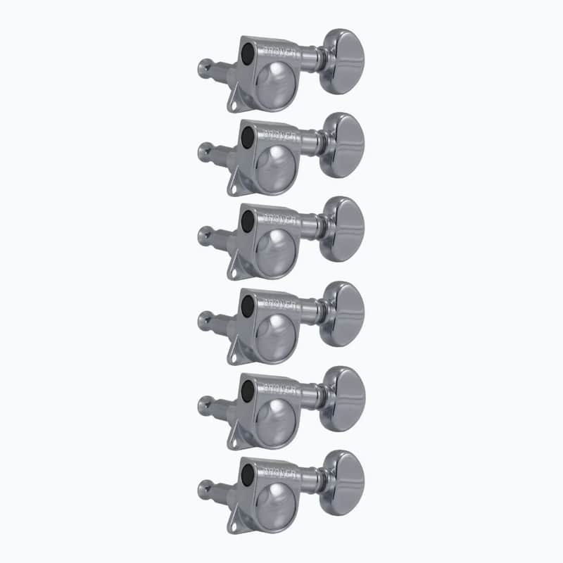 NEW - Grover 305C6 6-In-Line Mid-Size Rotomatic Tuners - CHROME image 1