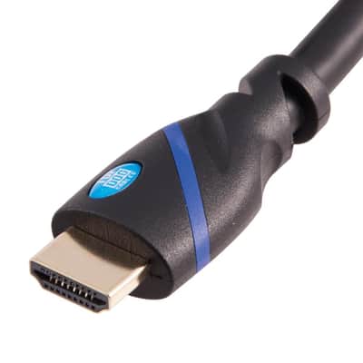 Top Dog Cables - TD-07BKBL7- Premium 7 Foot High Speed HDMI Cable with Ethernet - Black/Blue - 3D HD Gaming Systems PC DVD TV Blu Ray image 2