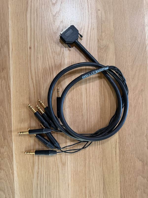 Pro Audio LA Analog Mogami DB25 to TRS Snake Cable | Made from Mogami 2932 & Neutrik Gold Connectors 6'