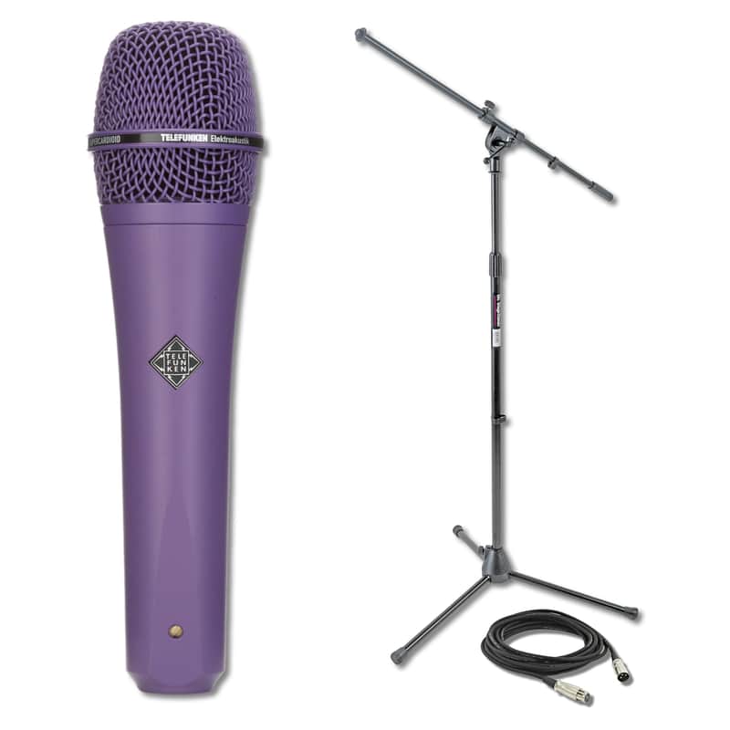 Telefunken M80 Purple Dynamic Handheld Vocal Microphone with | Reverb