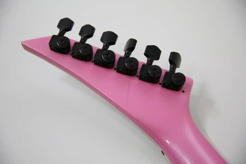 1980s Jackson USA Soloist Custom Platinum Pink Kahler Trem