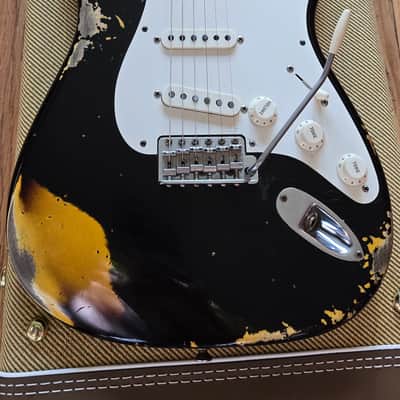 Fender Stratocaster Custom Shop '56 Limited Edition Heavy Relic 2024 - Black Over Sunburst image 3