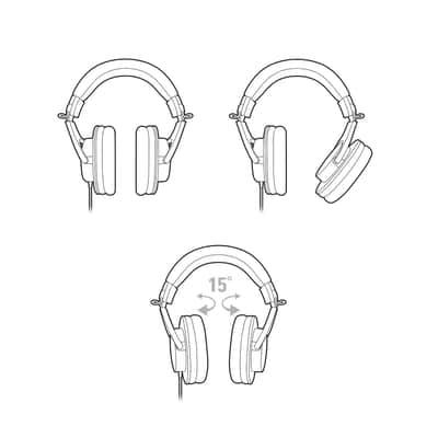Audio Technica ATH-M20x Studio Monitor Headphones image 6