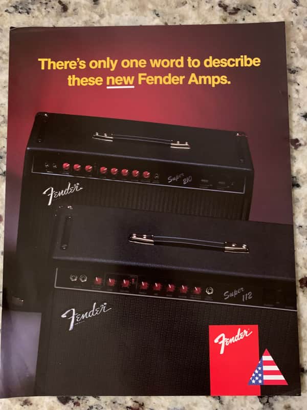 Fender Super 210 112 Brochure 1990 image 1