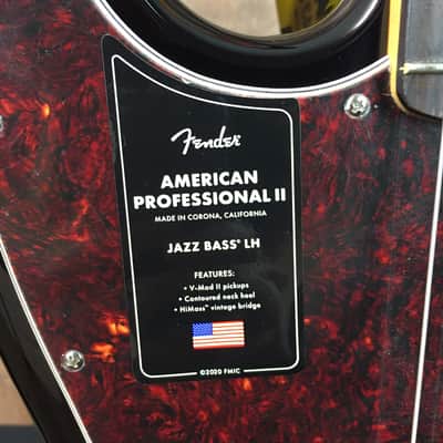 Fender American Professional II Jazz Bass, LEFT HANDED, 3-Color Sunburst, Hard Case, Free Ship, 361 image 4