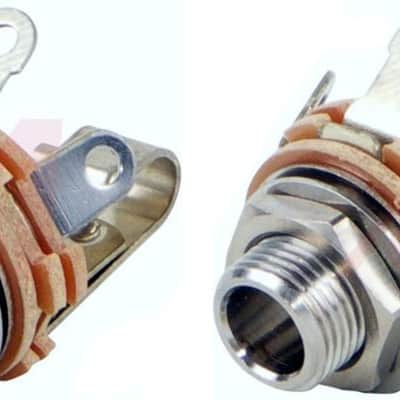 2 Genuine Switchcraft 12A 1/4 6.5 mm Shunted Female Phone Shorting Panel Jack image 1