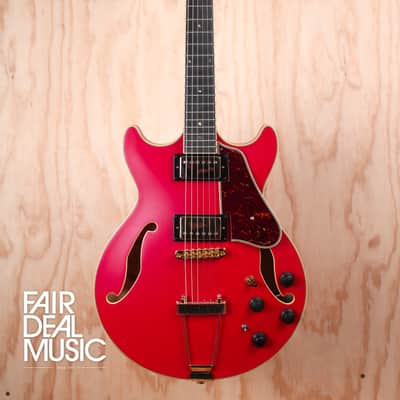 Ibanez AMH90 AM Artcore Expressionist in Cherry Red Flat, EX-DISPLAY image 3