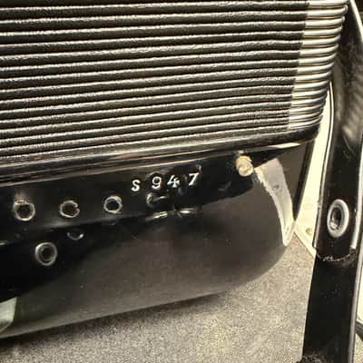 Sonola 120 Bass Piano Accordion SS5 LMH w/case Italy 1950s Black (used) image 9