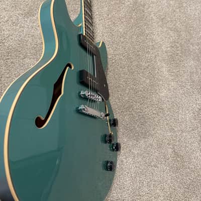 D'Angelico Premier DC Boardwalk P90 2020 - Ocean Turquoise image 7