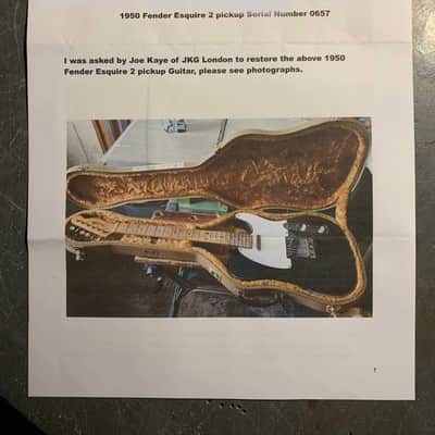 1950 Fender Double Esquire/Broadcaster Clive Brown Restoration image 16