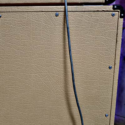 Vintage Marshall JMP 2203 MKII Master Lead 100-watt Amp Head w/ Matching 4x12 Speaker Cab - Fawn Tolex image 21