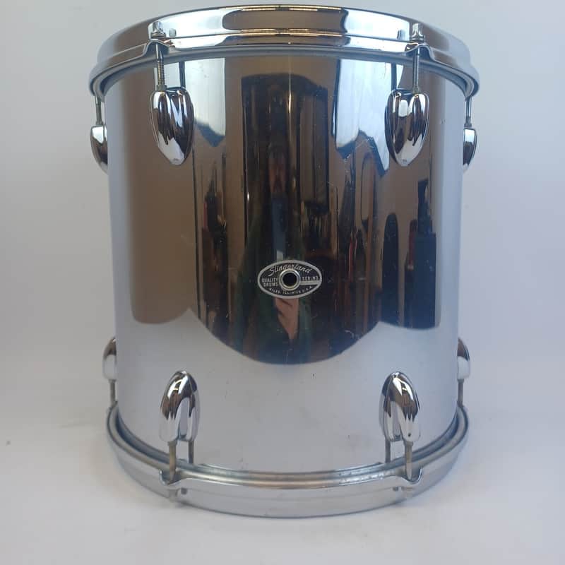 Slingerland 13x13"Chrome Over Wood Power Mega-Tom Magnum Vintage 5ply Maple Drum image 1