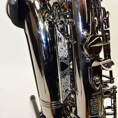 Cannonball A4 Big Bell Stone Series Standard Alto Saxophone, Polished Black Nickel w/ Case image 7