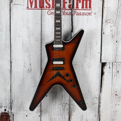 Dean ML Select Flame Top Trans Brazilia Solid Body Electric Guitar image 2