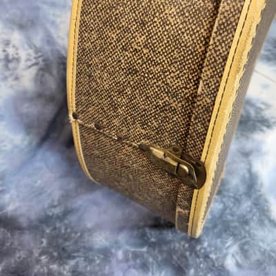 Vintage RARE 1950 Branded Gieb Gibson Epiphone Guild Brown Soft Shell Guitar Case image 3
