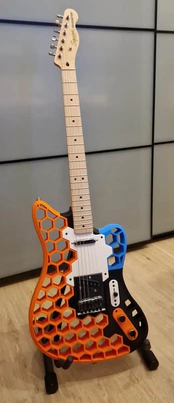 Custom 3D-Printed Guitar Body image 1