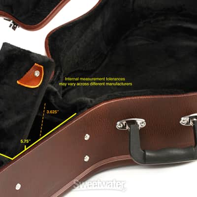 Washburn GCDNDLX Dreadnought Hardshell Case - Brown (GCDNDLXd1) image 3
