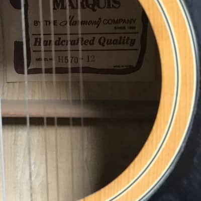 Vintage Harmony MARQUIS H-570-12 Model 12 String Guitar image 5