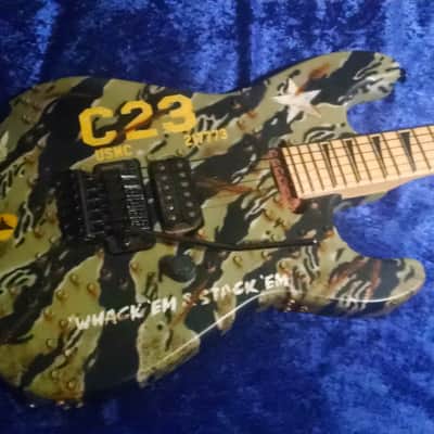 2016 Charvel San DImas RCA Custom M48 Tank Camo Guitar W/case + Candy image 2