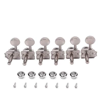 6 Inline Vintage Guitar Locking Tuners Tuning Pegs Keys Machine Heads Replacement for ST TL Style Electric Guitar (Right Hand) image 2