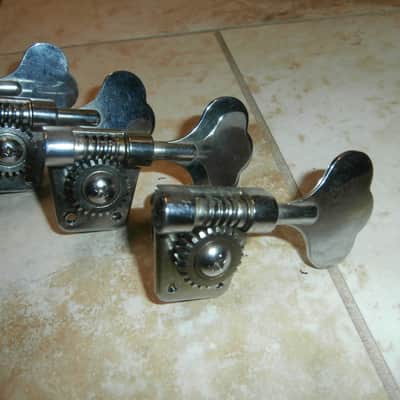 Set of Vintage 1980's Peavey T-20 Bass Tuners w/ Screws! Original Parts! image 2