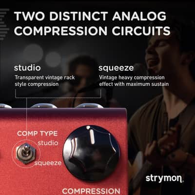 Strymon Compadre Dual Voice Compressor and Boost Guitar Effects Pedal for Electric and Acoustic Guitar, Synths and Keyboards image 3