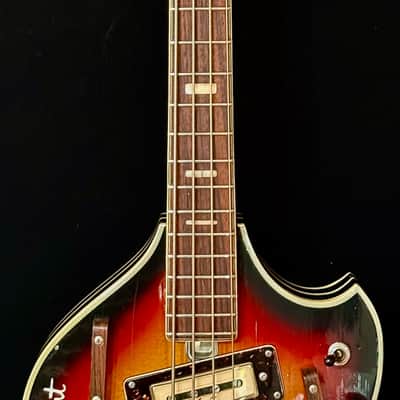 Original Kent 833 Violin style 1966 bass burst image 8