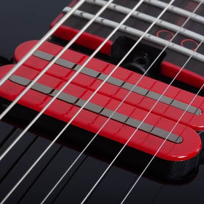 Schecter Sunset-7 Red Dawn Gloss Black image 8