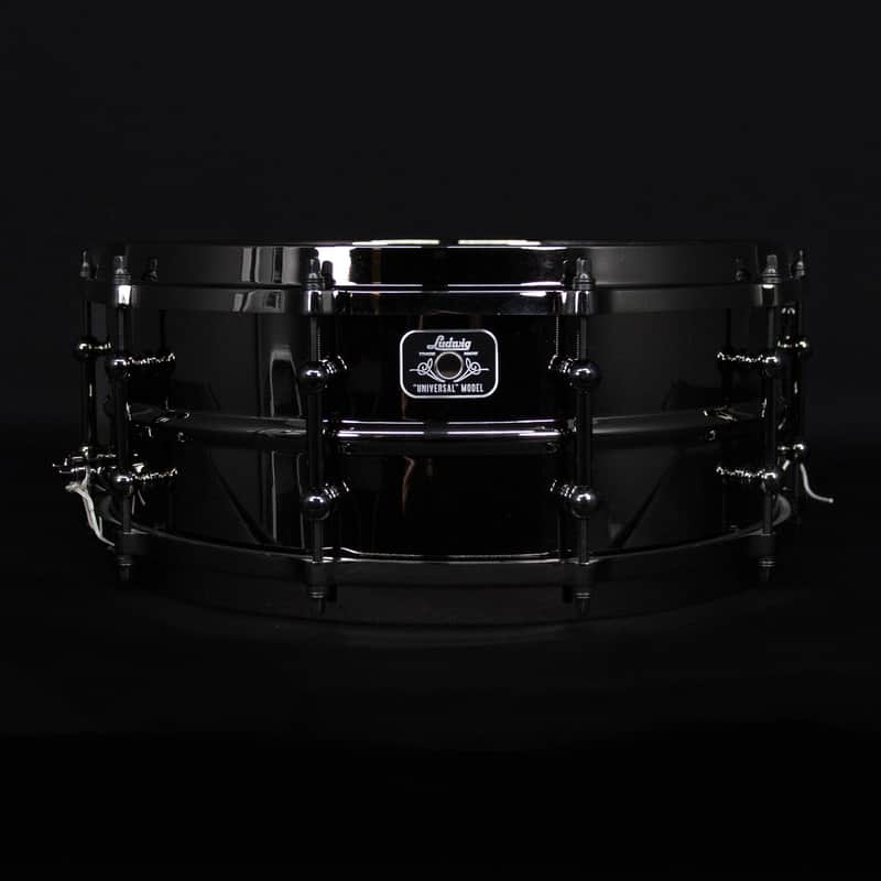 Ludwig 5.5" x 14" Universal Brass Snare Drum, Black Nickel Hardware image 1