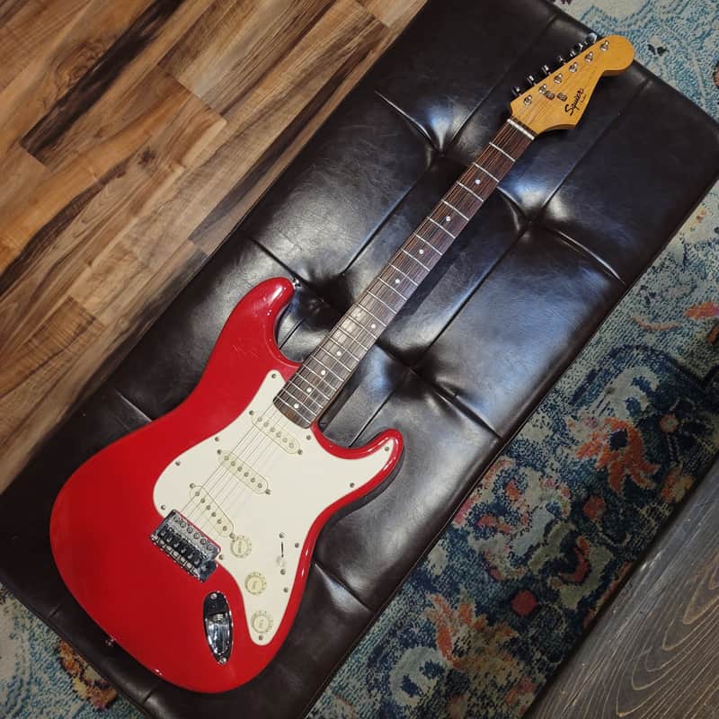 2007 Squier by Fender Bullet Stratocaster - Dakota Red Strat | Reverb