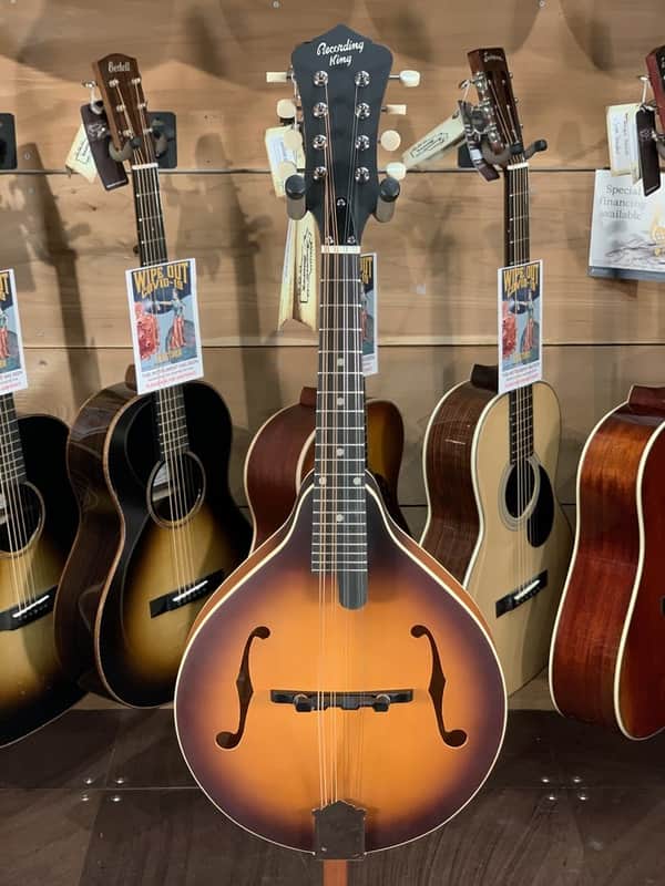 Recording King RAM-3-TS A Style Solid Top Tobacco Sunburst Mandolin image 1