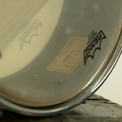 1960s Rogers 5x14 White Marine Pearl Tower Snare Drum image 9