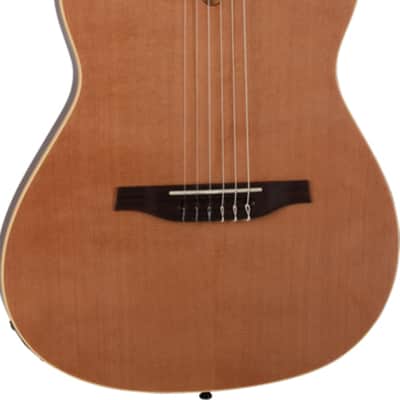 Godin Multiac Encore Left-Handed Thinline Acoustic-Electric Classical Guitar, Solid Cedar Top image 1