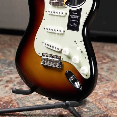 Fender Dealer Exclusive Vintera Road Worn '60s Stratocaster, Rosewood Fingerboard Electric Guitar - 3-Color Sunburst with Hardshell Case image 8