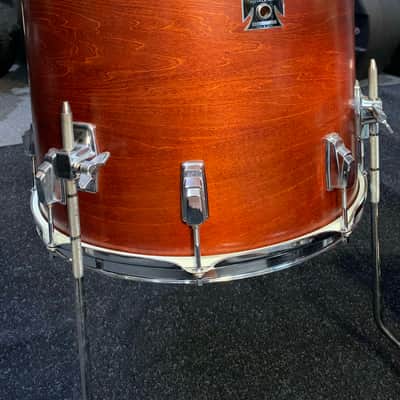 Vintage 1980's TAMA Royalstar 7-Piece 8/10/12/13/16/22 Drum Kit Set in Super Mahogany Satin w/ Metal Snare Drum image 9