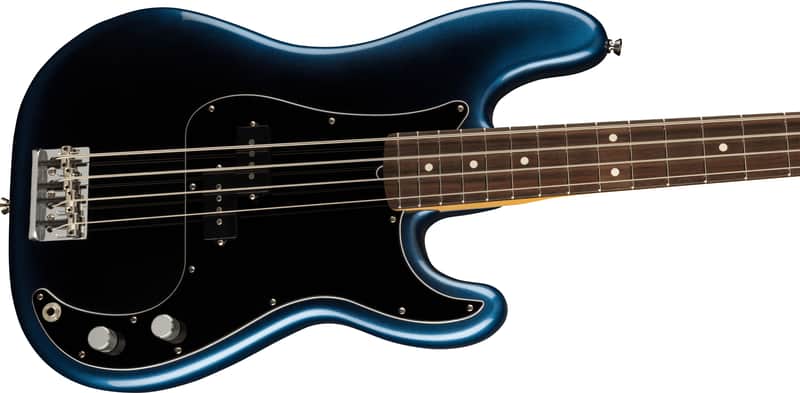 Fender AM Pro II Precision Bass, Dark Night / Rosewood *IN STOCK* image 1