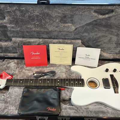 Fender Limited Edition FINNEAS American Acoustasonic Telecaster  2025 - Arctic White / 5lbs. 1.7oz. #US252717A image 1