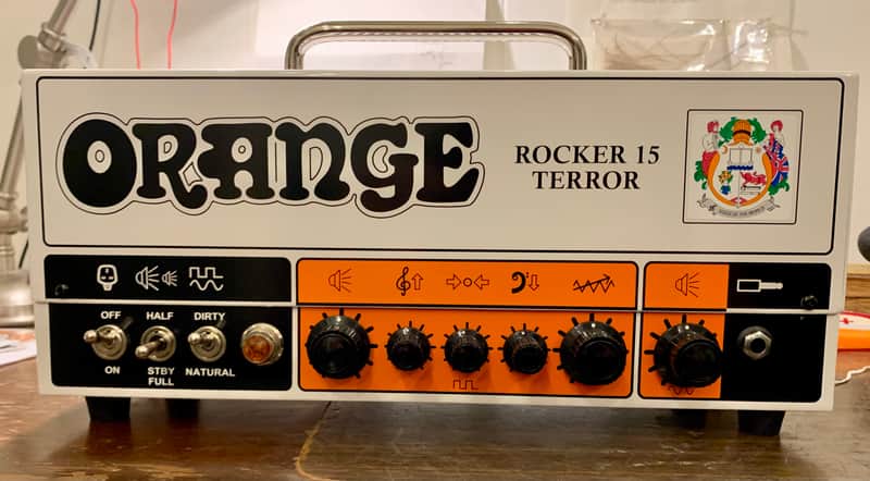 Orange Rocker 15 Terror 2-Channel 15-Watt Guitar Amp Head 2018 - Present - White image 1