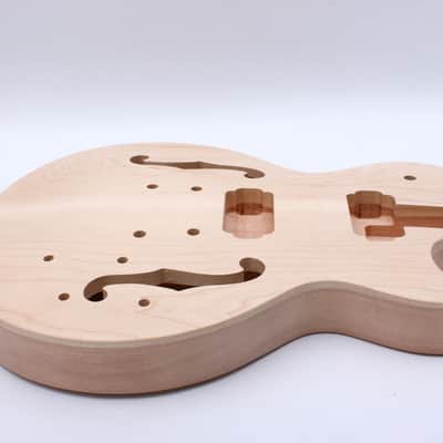 22-Fret Guitar Neck & Body Kit Mahogany Body Maple cap image 3