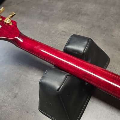 ESP CUSTOM SHOP Climax 1 of 100 ever made! Limited Edition RARE Model Ash Body! Cherry Sunburst 90s 1990's Piezo Electric AAA Flame Top Singlecut Guitar image 15