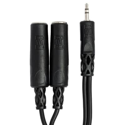 HOSA YMP-233 Y Cable, 3.5 Mm TRS To Dual 1/4 In TRSF image 3