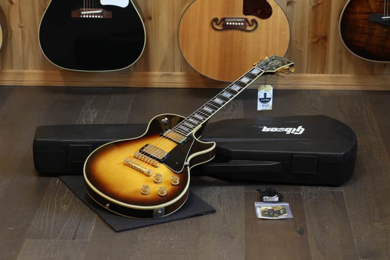 1978 Gibson Les Paul Custom Electric Guitar Tobacco Sunburst + OHSC image 1
